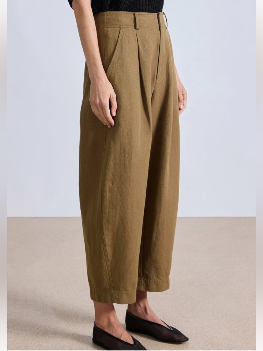 Apiece Apart Petite Bari Crop Trouser in Toffee size 6 EUC